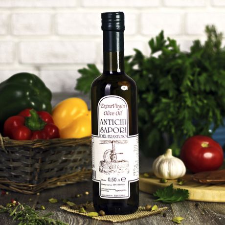 Оливковое масло Antichi Sapori del Frantoio нефильтрованное Extra Virgin (500 мл, Италия)