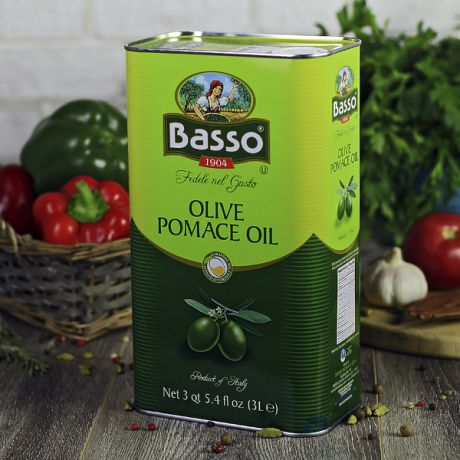 Оливковое масло Basso в жестяной банке (3 л, Италия)