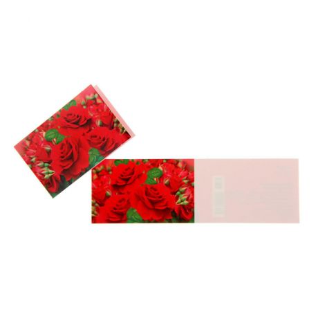 Подарочная карточка "Красные розы"