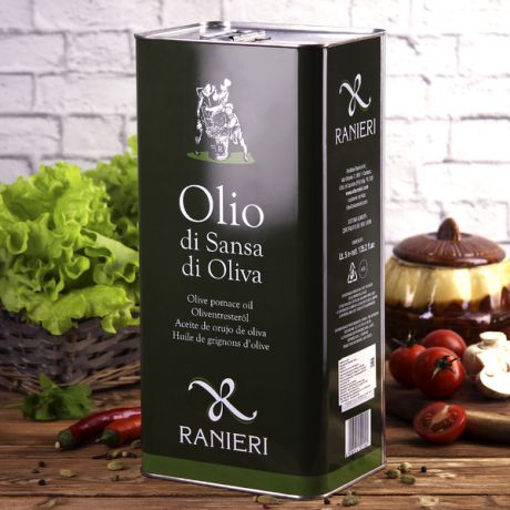Оливковое масло Ranieri "Sansa" рафинированное в жестяной банке (5 л, Италия)