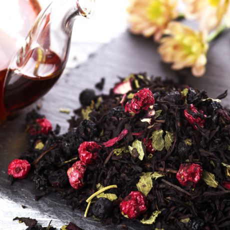 Ароматизированный чёрный чай "Чёрная смородина" (50 г)