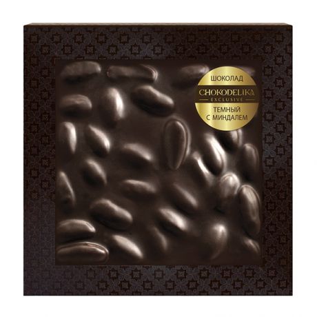 Тёмный шоколад Chokodelika с миндалём (80 г)
