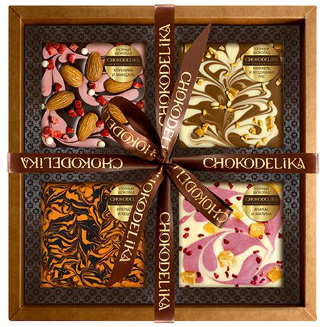 Подарочный набор Chokodelika "Узорный шоколад" (320 г)