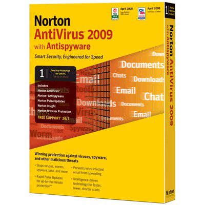 Антивирус Norton ANTIVIRUS 2009 RU CD RET