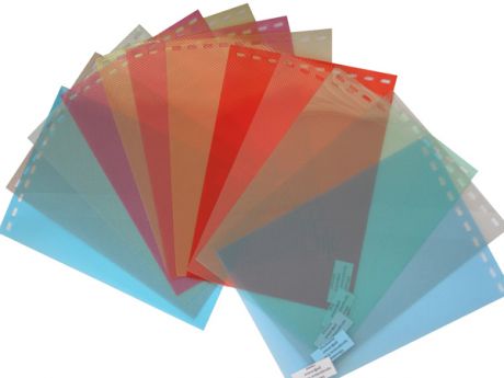 Обложки пластиковые, Рифленые (ПП), A4, 0.40 мм, Синий, 50 шт
