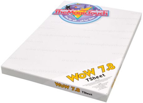 WoW 7.8/50 Tsheet A4 (Термотрансферная бумага для черного и темного текстиля)