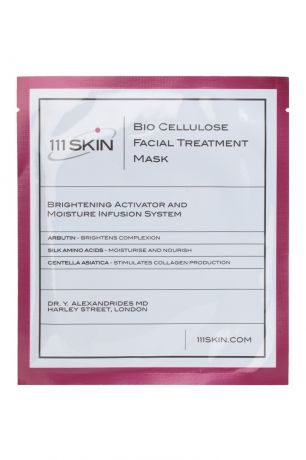 111 Skin Биоцеллюлозная маска для лица Bio Cellulose Treatment Mask, 5шт