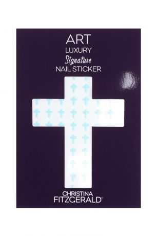 Christina Fitzgerald Арт-стикеры для ногтей Art Luxury Signature Nail Sticker «Blue Cross», 96 шт.