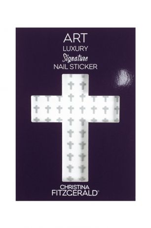 Christina Fitzgerald Арт-стикеры для ногтей Art Luxury Signature Nail Sticker «Gray Cross», 96 шт.