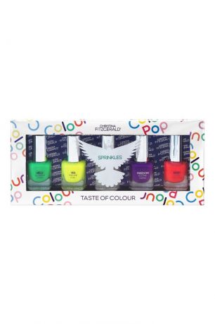 Christina Fitzgerald Набор лаков для ногтей Colour Pop «Разноцветный дождик», 5x5ml