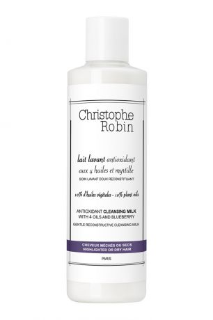 Christophe Robin Очищающее молочко для волос на основе 4-х натуральных масел и черники Antioxidant Cleansing Milk, 400ml