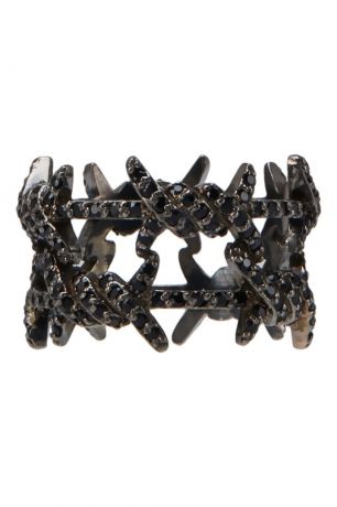 Caviar Jewellery Серебряное кольцо с кристаллами