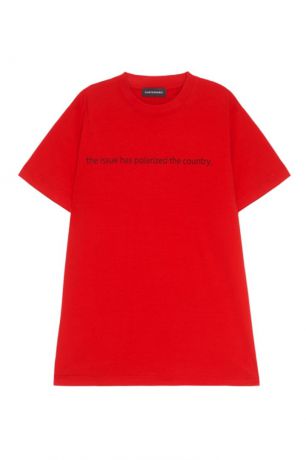SUBTERRANEI Хлопковая футболка красная