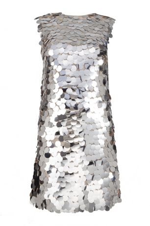 Miu Miu Платье с серебристыми пайетками
