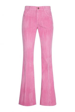 Gucci Розовые брюки из вельвета