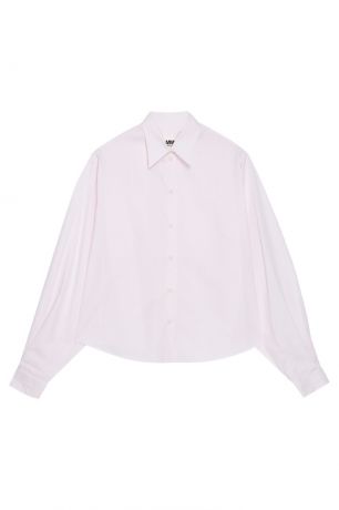 MM6 Maison Margiela Хлопковая рубашка розовая