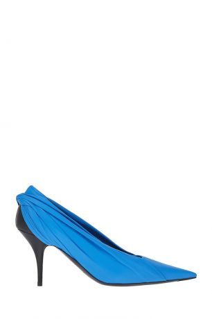 Balenciaga Синие кожаные туфли