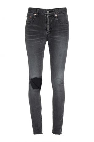 Balenciaga Серые джинсы с разрывом