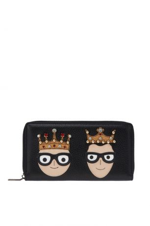 Dolce&Gabbana Кожаный кошелек с нашивками