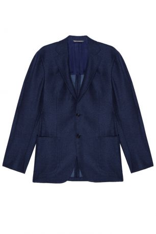 Canali Синий шерстяной пиджак