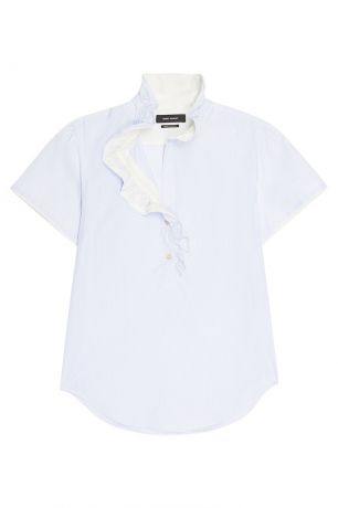 Isabel Marant Хлопковая блузка с оборками