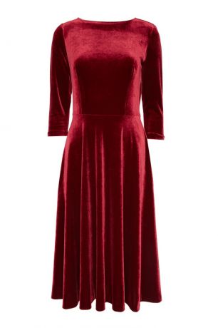 ЛИ-ЛУ Бордовое платье из бархата