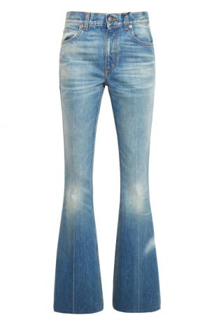 Gucci Расклешенные потертые джинсы