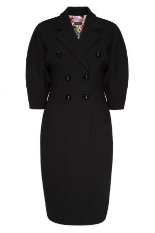 Dolce&Gabbana Черное шерстяное пальто