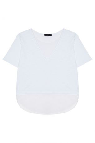 Manouk Белая футболка с сеткой