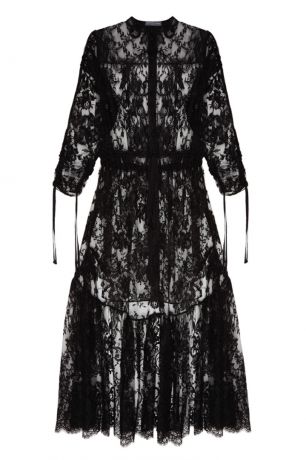 Alexander McQueen Черное кружевное платье