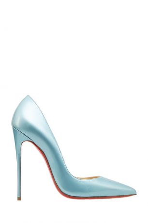 Christian Louboutin Голубые лакированные туфли So Kate 120