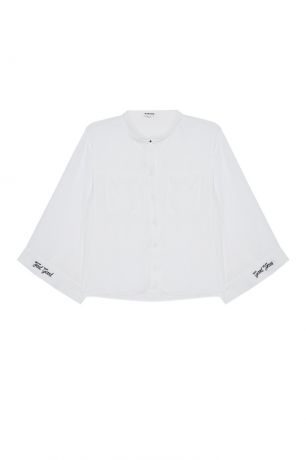 One Teaspoon Белая блузка с карманами