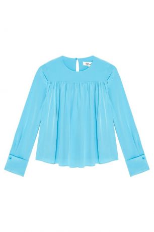 Diane von Furstenberg Шелковая блузка с драпировками