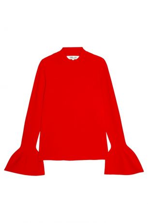 Diane von Furstenberg Красный джемпер с расклешенными рукавами