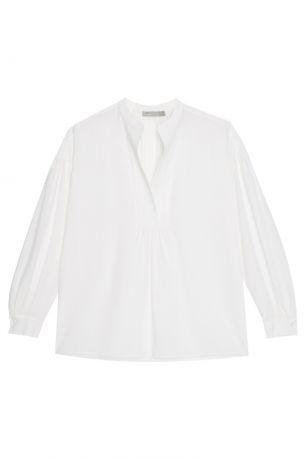 Vince Белая шелковая блузка