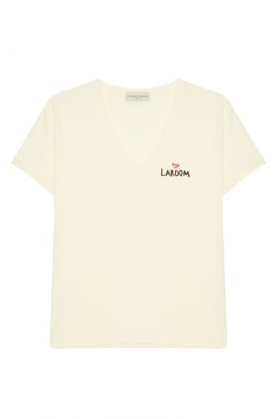 LAROOM Хлопковая футболка с логотипом