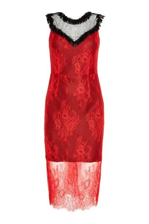 Diane von Furstenberg Красное платье из кружева