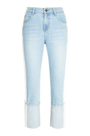 SJYP Голубые джинсы с белыми полосками