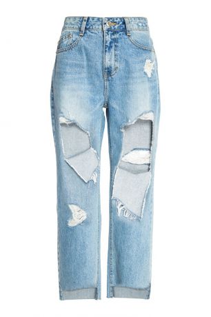 SJYP Голубые джинсы с прорезями
