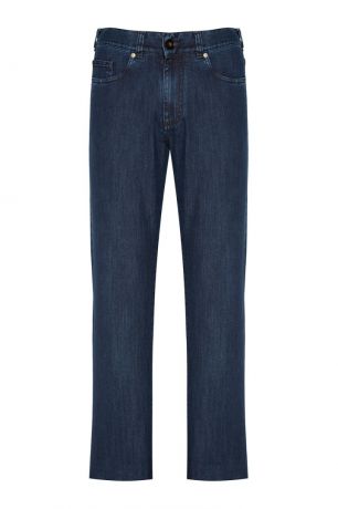 Canali Синие прямые джинсы
