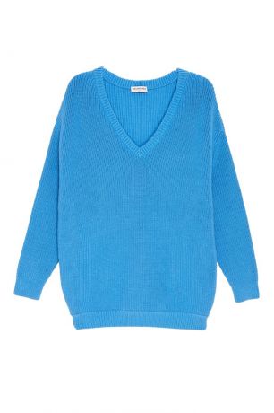 Balenciaga Фактурный голубой пуловер