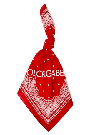 Dolce&Gabbana Красный хлопковый платок