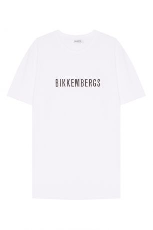 Dirk Bikkembergs Белая футболка с контрастным логотипом