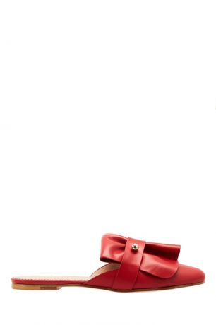 Red Valentino Кожаные мюли с объемной отделкой