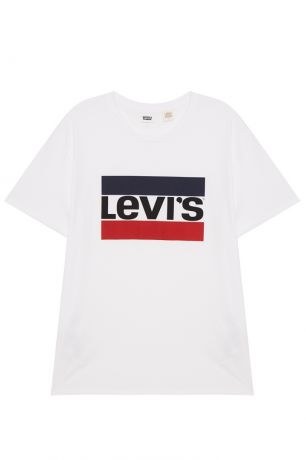 Levi’s® Белая футболка с контрастным логотипом Sportswear Logo Graphic