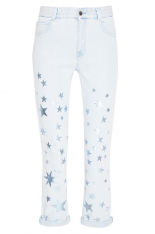 Stella McCartney Голубые джинсы со звездами