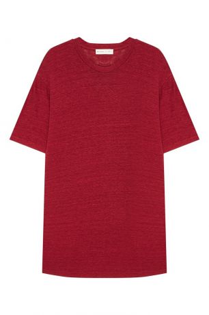 Etro Красная льняная футболка