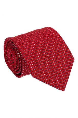 Canali Красный шелковый галстук с цветами