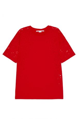 Stella McCartney Красная футболка со звездами