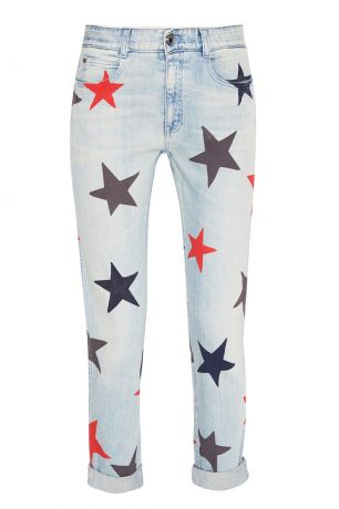 Stella McCartney Голубые джинсы со звездами